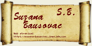 Suzana Bausovac vizit kartica